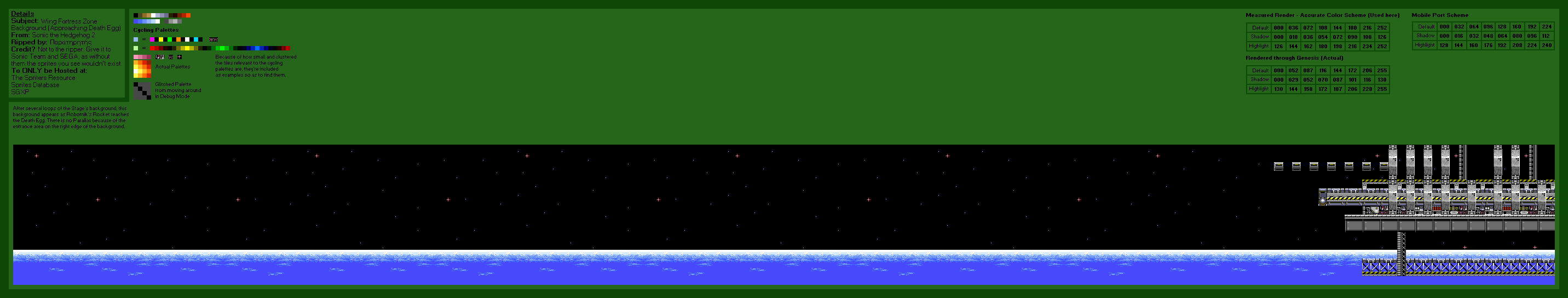 Wing Fortress Zone Background (Cutscene) (S2)