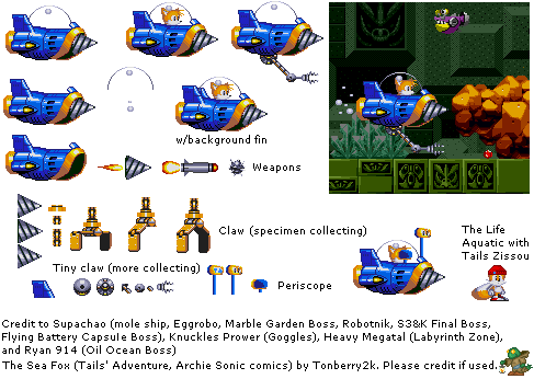 The Sea Fox (Tails Adventure / Archie Sonic)