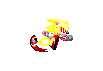 Sprite icon for Super Sonic (Sonic The Comic Debut, Sonic 2-Style)