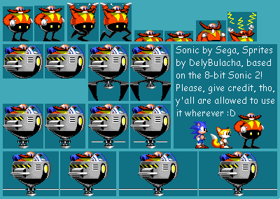 Dr. Eggman (Sonic 2 8-Bit, Sega Genesis-Style)