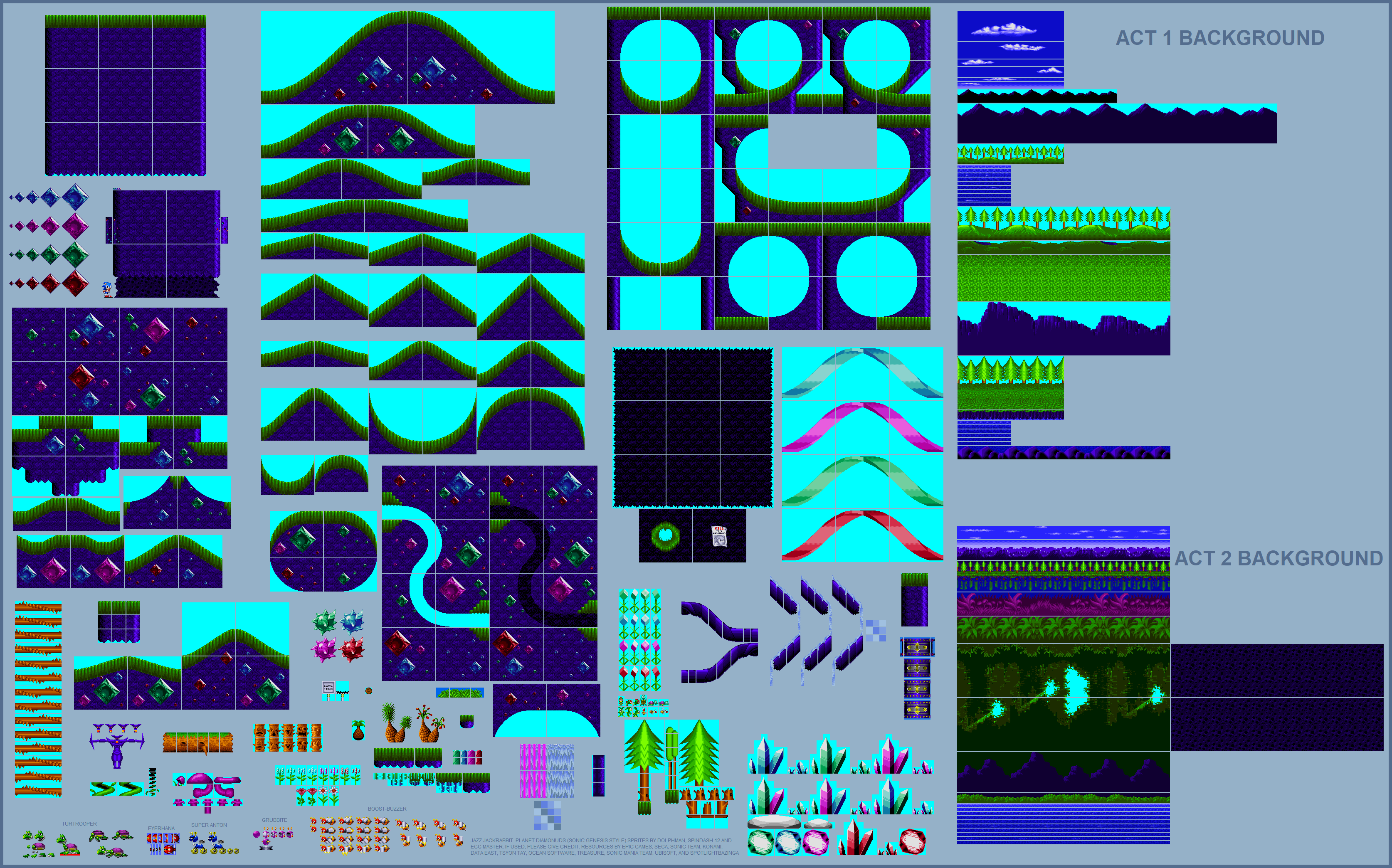 Planet Diamondus (Genesis Style)