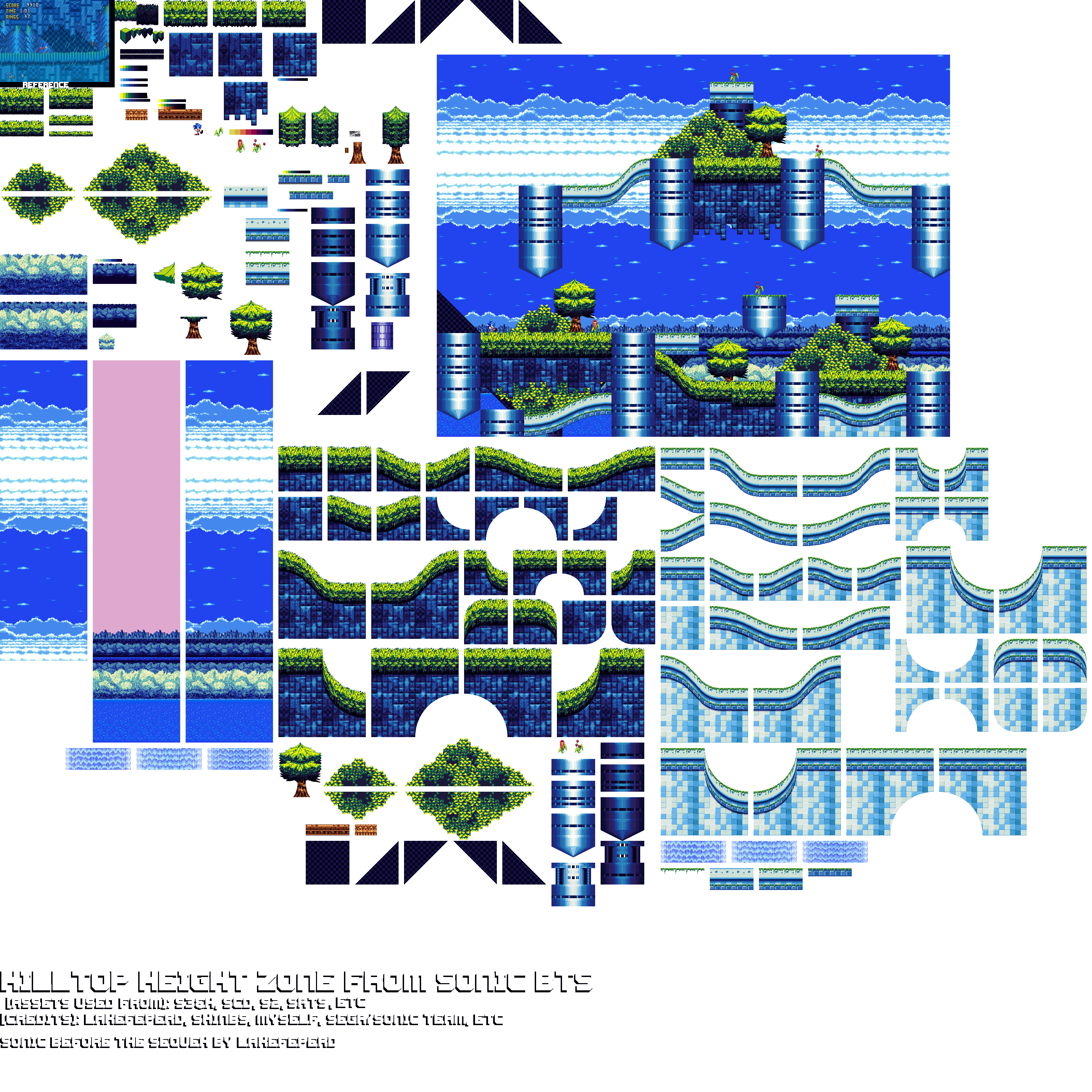 [Sonic BTS Redesigned] HIlltop Heights Zone