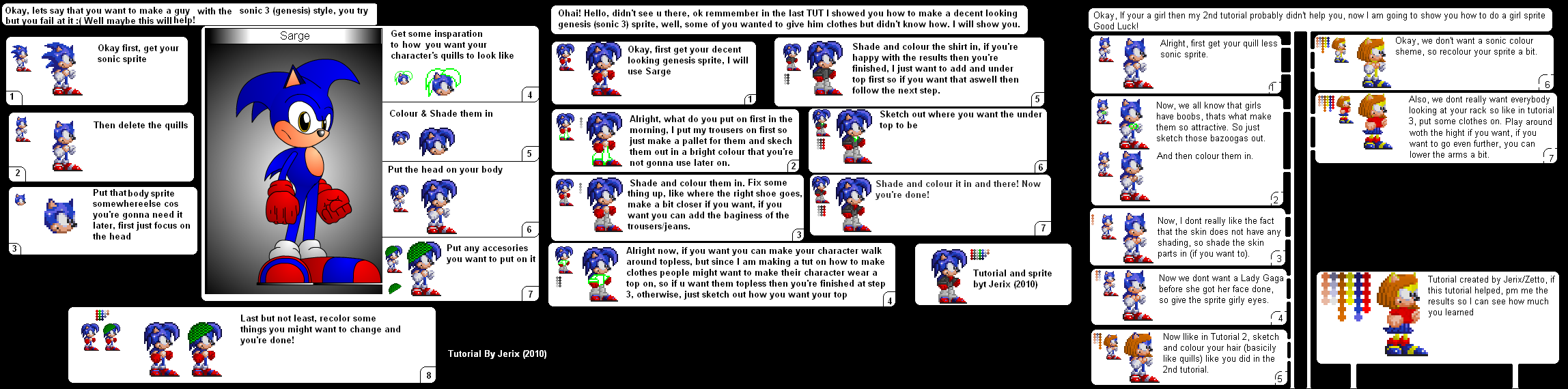 Sonic FC sprite tutorial 3-5