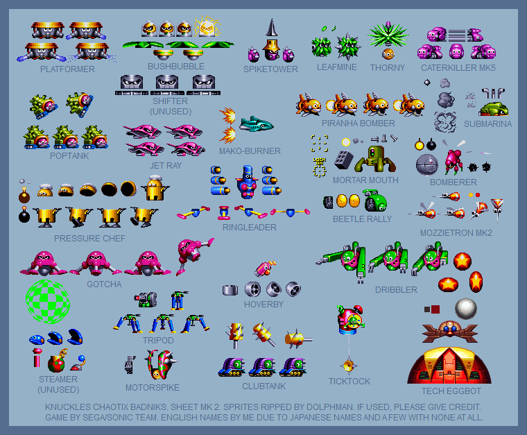 knuckles-chaotix-badniks-revised
