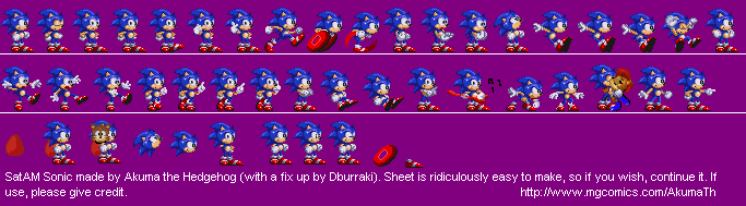 SatAM Sonic Sheet Akuma