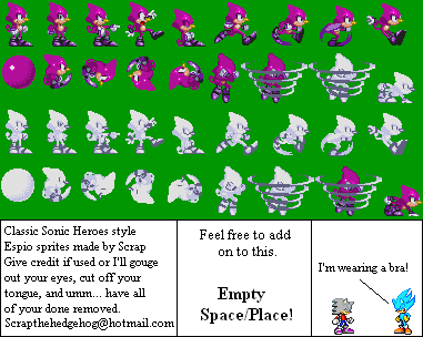 Classic Espio Sprites
