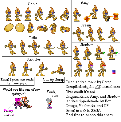 Finished Emerl Sprites