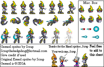 Gemerl sprites